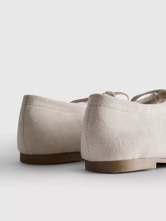 Bow-detail ballet flats