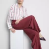 Bow detail palazzo pants