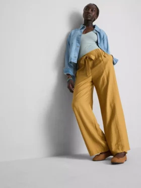 Bow detail palazzo pants