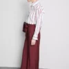 Bow detail palazzo pants