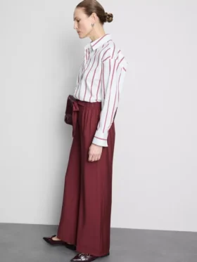 Bow detail palazzo pants