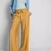 Bow detail palazzo pants