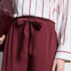 Bow detail palazzo pants