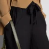 Bow detail palazzo pants