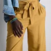 Bow detail palazzo pants