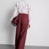 Bow detail palazzo pants