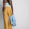 Bow detail palazzo pants