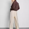 Bow detail palazzo pants
