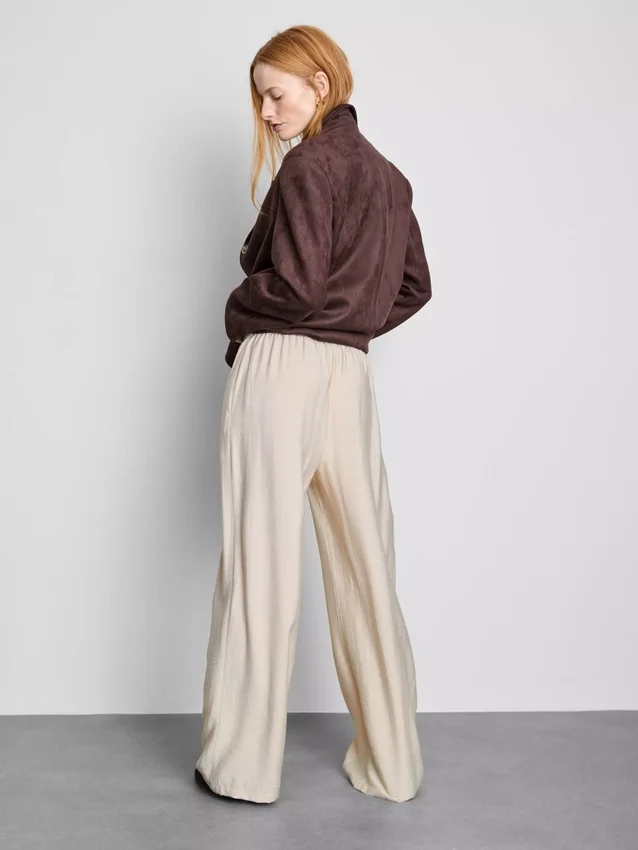 Bow detail palazzo pants