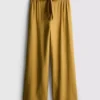 Bow detail palazzo pants