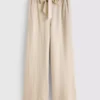 Bow detail palazzo pants
