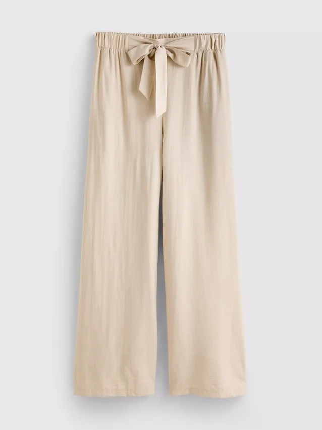Bow detail palazzo pants
