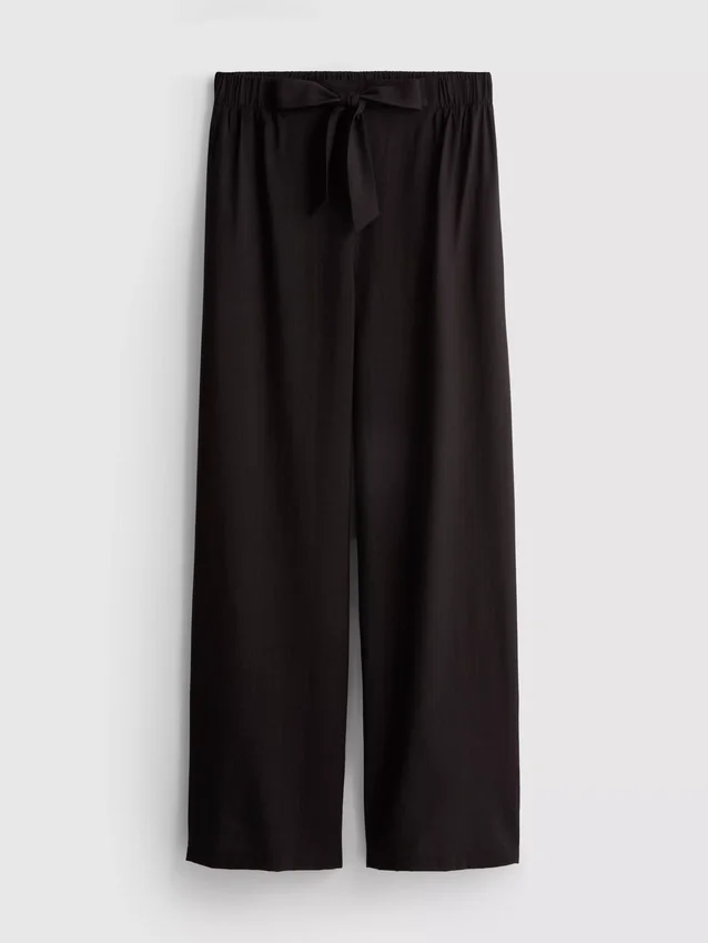 Bow detail palazzo pants