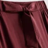 Bow detail palazzo pants