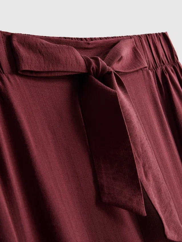 Bow detail palazzo pants