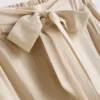 Bow detail palazzo pants