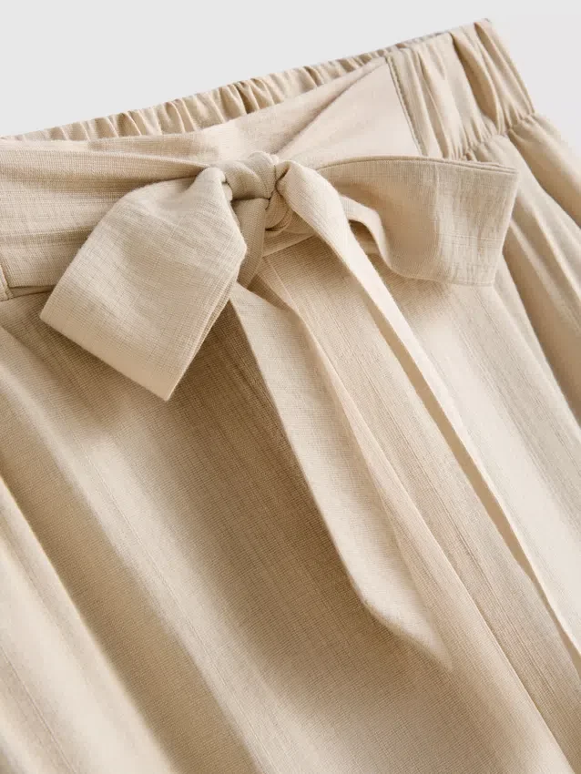 Bow detail palazzo pants