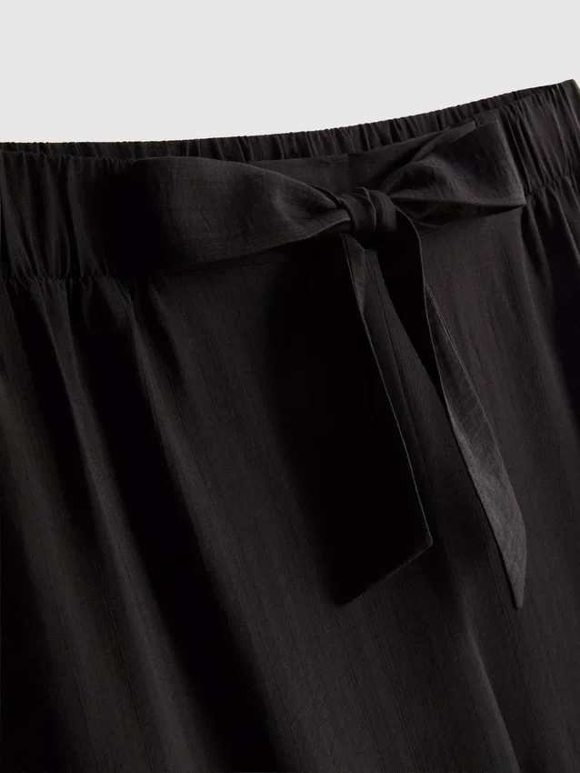 Bow detail palazzo pants