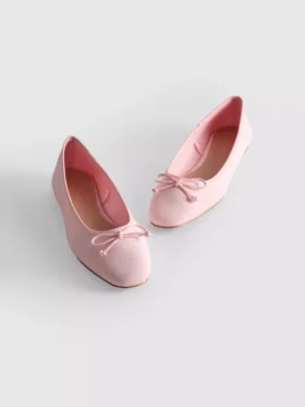 Bow-front ballet pumps