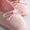 Bow-front ballet pumps