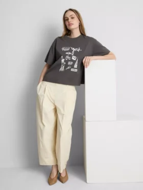 Boxy cotton graphic tee