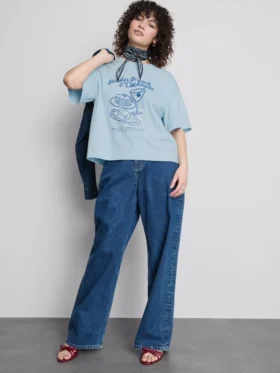 Boxy cotton graphic tee