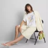 Boxy cotton graphic tee