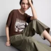 Boxy cotton graphic tee