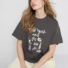 Boxy cotton graphic tee