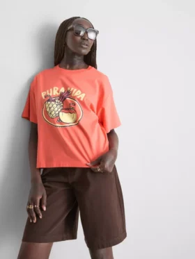 Boxy cotton graphic tee