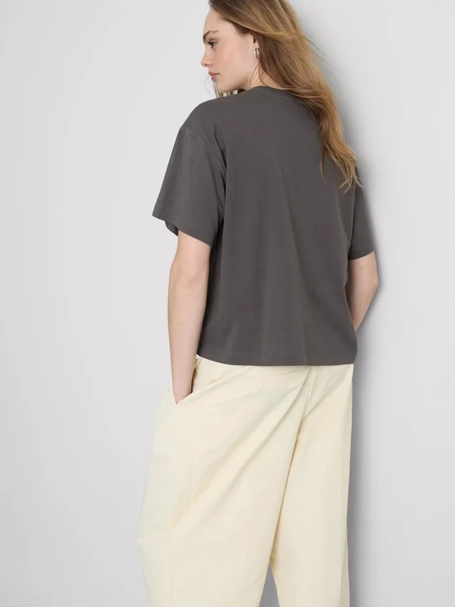 Boxy cotton graphic tee
