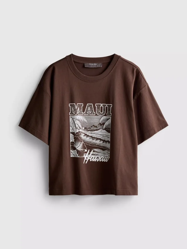 Boxy cotton graphic tee