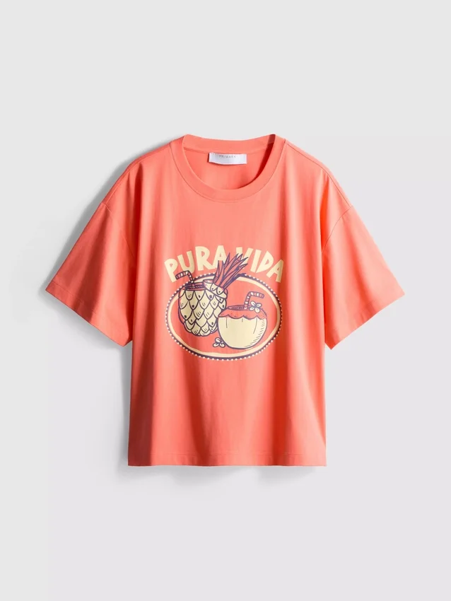 Boxy cotton graphic tee