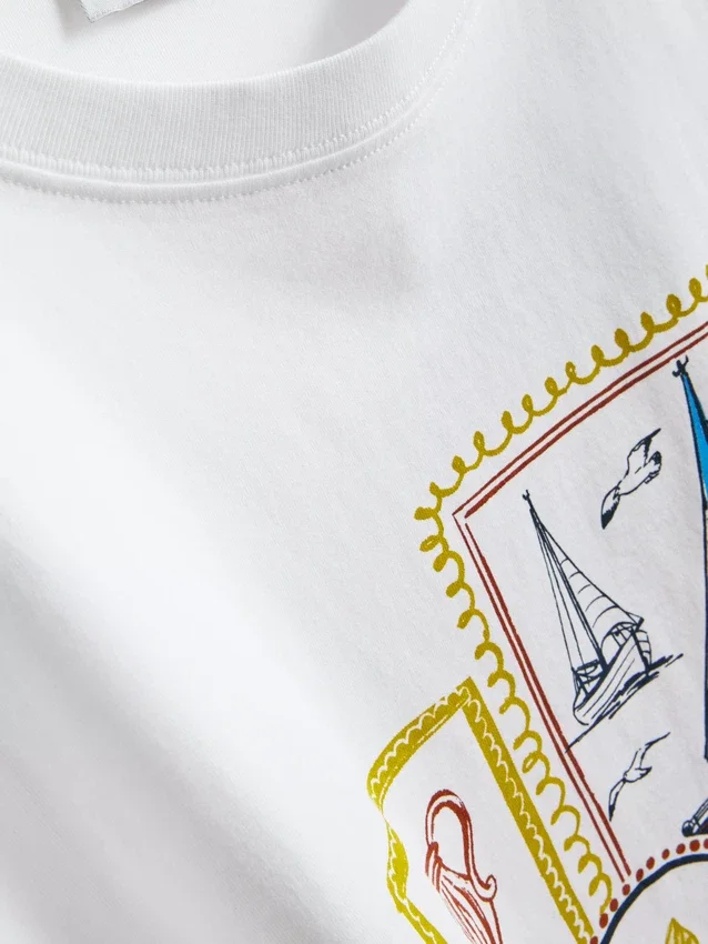 Boxy cotton graphic tee