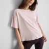 Boxy crew neck cotton tee