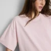 Boxy crew neck cotton tee