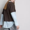 Boxy crew neck cotton tee