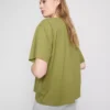 Boxy crew neck cotton tee