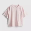 Boxy crew neck cotton tee