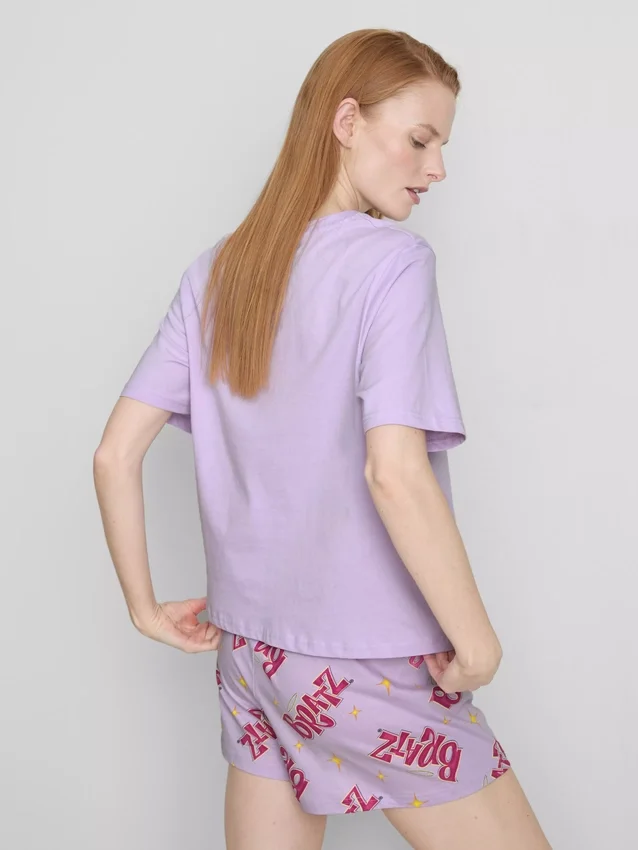 Bratz cotton graphic shorty pajamas