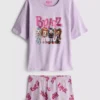 Bratz cotton graphic shorty pajamas