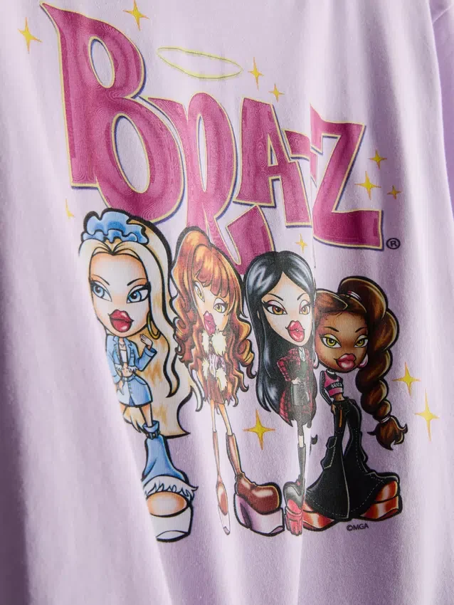 Bratz cotton graphic shorty pajamas