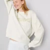 Bridal embroidered sequin sweatshirt