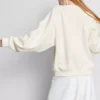 Bridal embroidered sequin sweatshirt