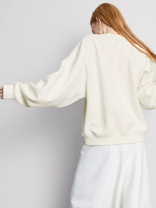 Bridal embroidered sequin sweatshirt