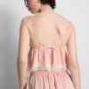 Bridal satin lace babydoll bralette