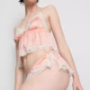 Bridal satin lace french knickers
