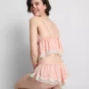 Bridal satin lace french knickers