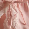 Bridal satin lace french knickers