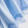 Bridal satin lace french knickers